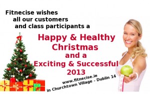 Happy Christmas to our Pilates Class Customers in our South Dublin Studios