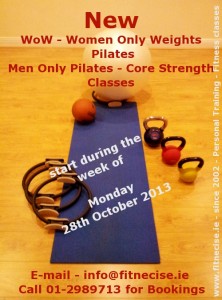 various Fitness and Pilates Classes in South dublin D14 D16 close to D12 in Churchtown close to Dundrum Rathmines Rathgar Templeogue Nutgrove Area start late October, early November 2013