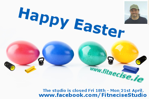 Happy Easter 2014 form you Fitnecise Studio Team - providing various fitness, exercises classes in South Dublin, Churchtown, Dublin 14 Martin Siobhan Karen Barry 