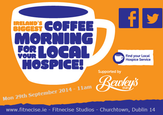 Our Lady's Hospice - Coffee Morning Fitnecise Studios Churchtown Village South Dublin, D14 Fitness Classes Pilates Kettlebells