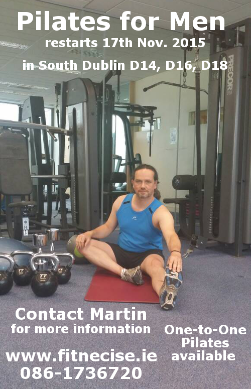 Pilates for Men in south Dublin, Sandyford Leopardstown close to Foxrock Cabinteely Stepaside Kilternan Rathfarnham Balally 